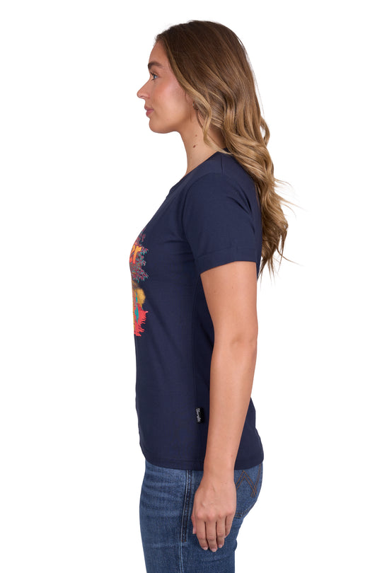 Wrangler - Womens Navy Lottie Tee