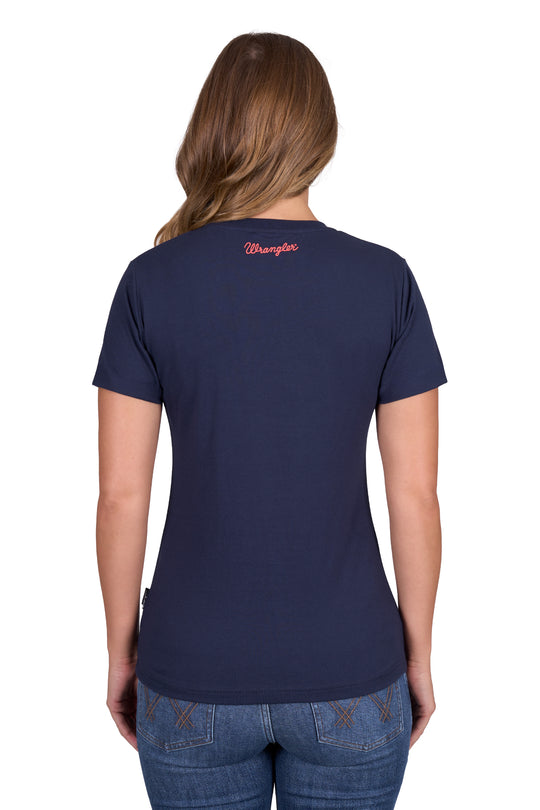 Wrangler - Womens Navy Lottie Tee