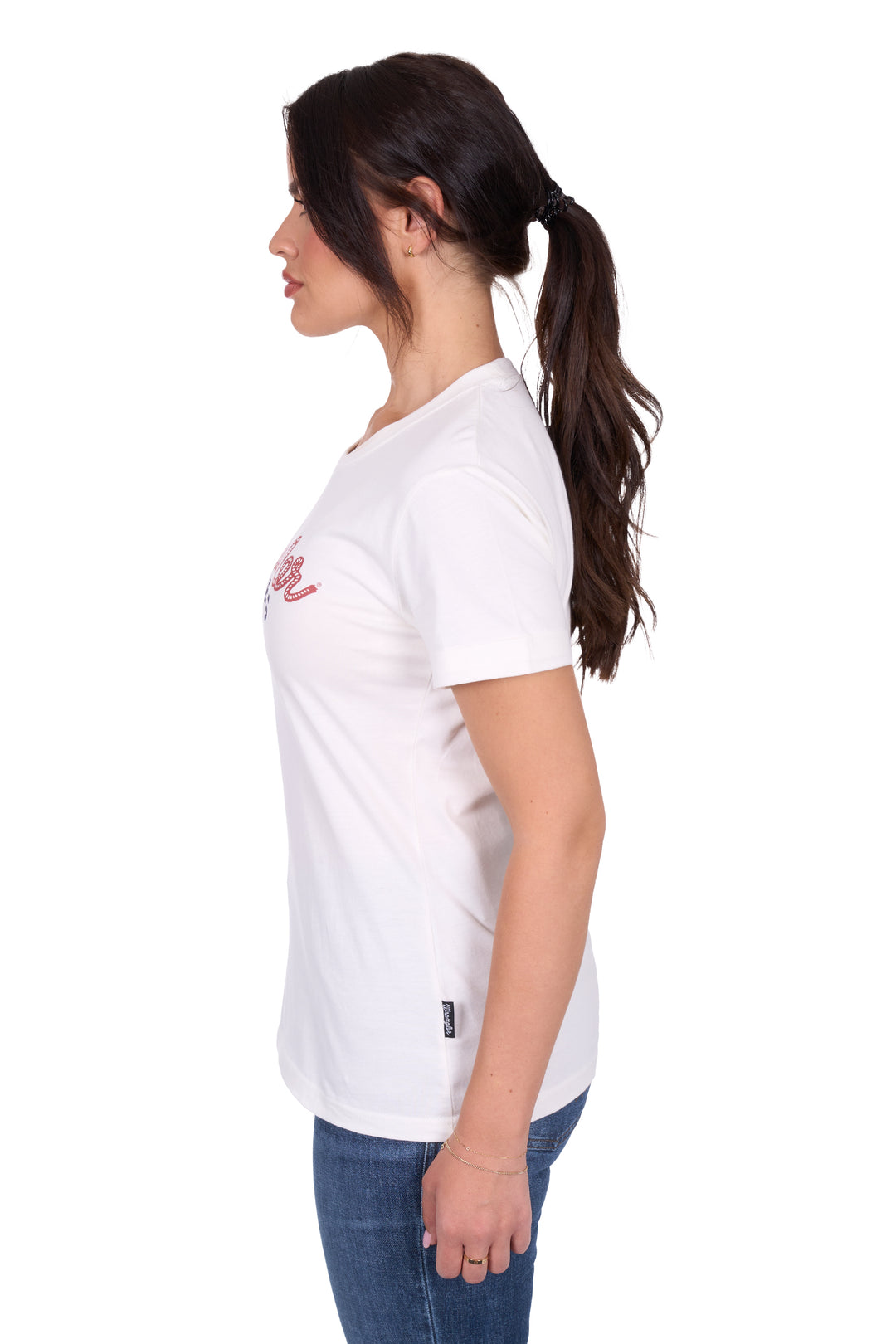Wrangler - Womens Cream Piper Tee