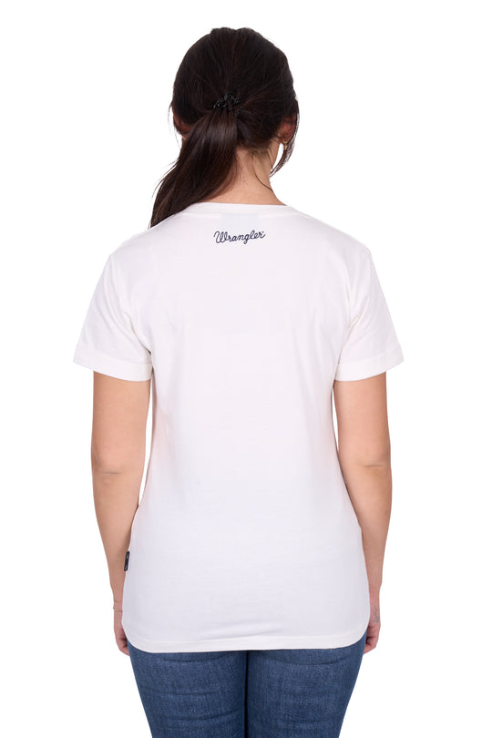 Wrangler - Womens Cream Piper Tee