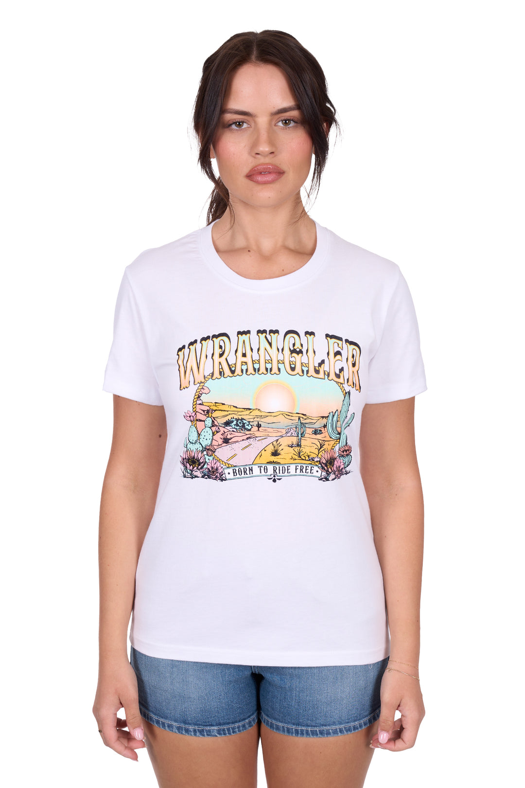 Wrangler - Womens White Helena Tee