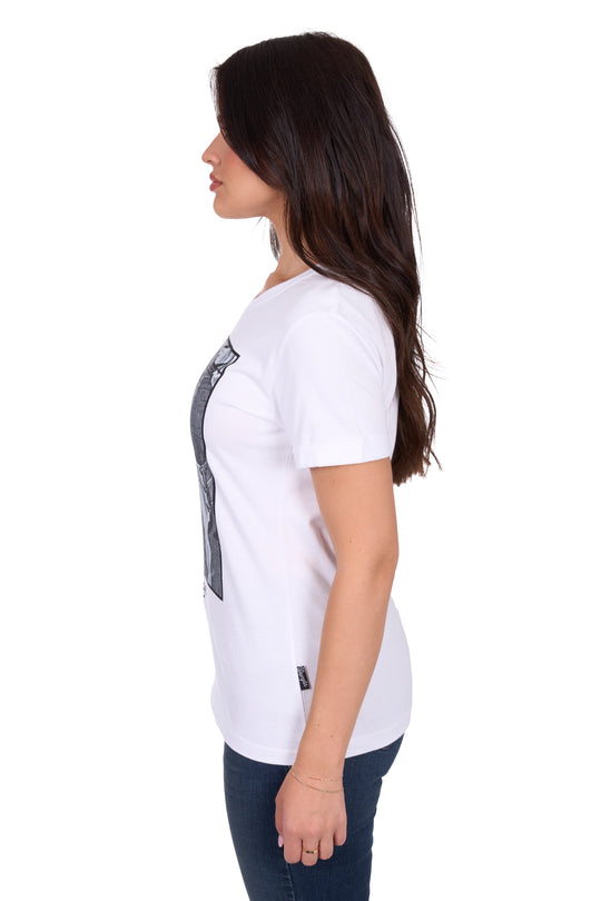 Wrangler - Womens White Julia Tee