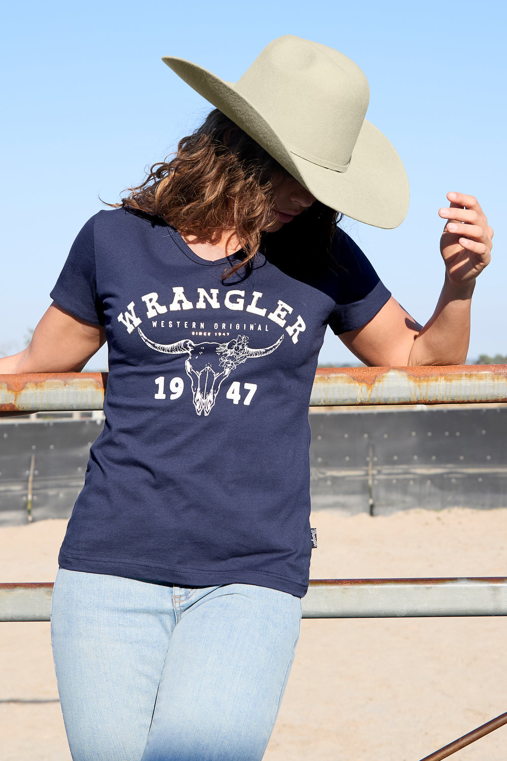 Wrangler - Womens Navy Reese Tee