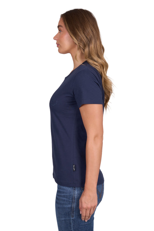 Wrangler - Womens Navy Texas Tee