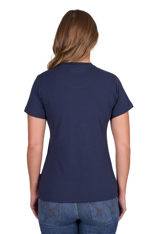 Wrangler - Womens Navy Texas Tee