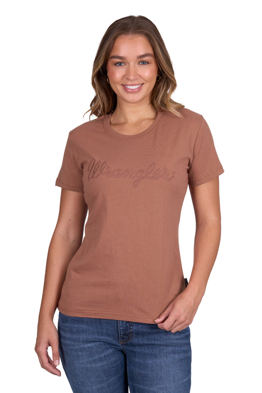 Wrangler - Womens Rust Texas Tee