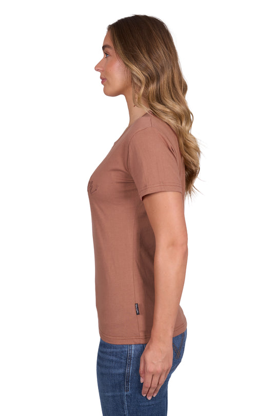 Wrangler - Womens Rust Texas Tee