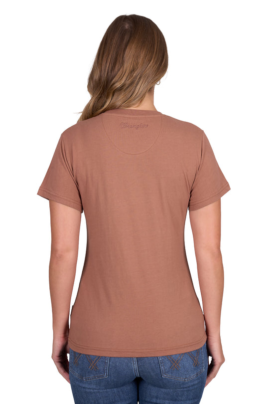 Wrangler - Womens Rust Texas Tee