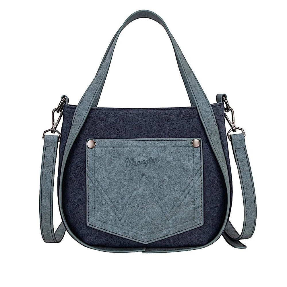Wrangler - Two Tone Fringe Bag -Navy