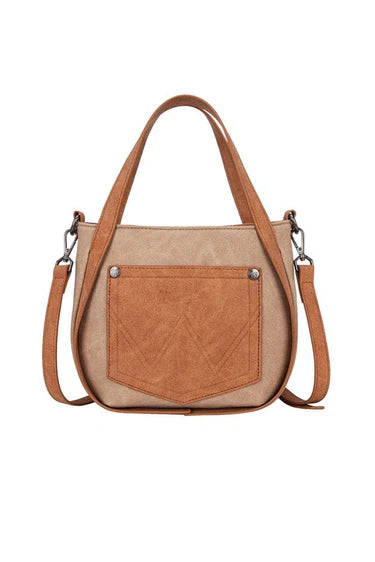 Wrangler - Two Tone Fringe Bag -Camel