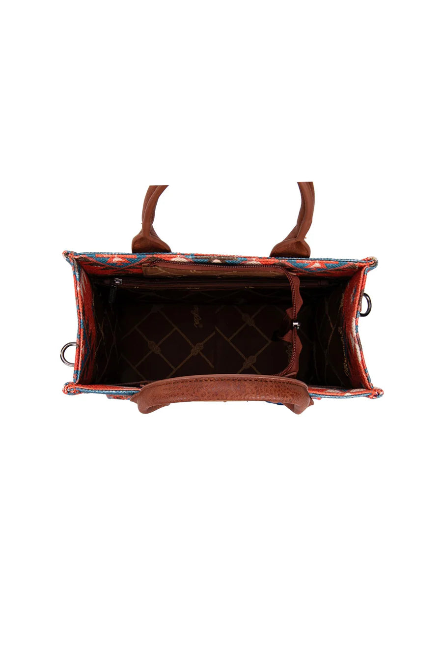 Wrangler - Macy Aztec Crossbody Bag- Coral