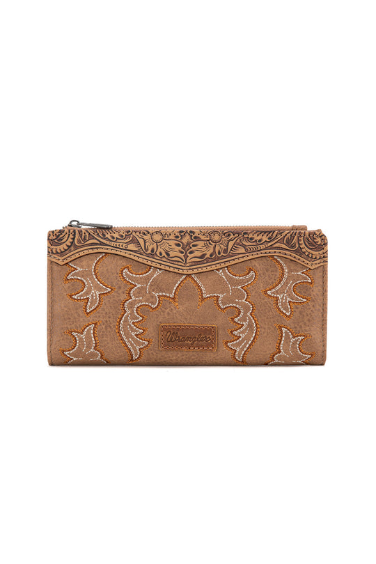 Wrangler - Embroidered Wallet - Camel