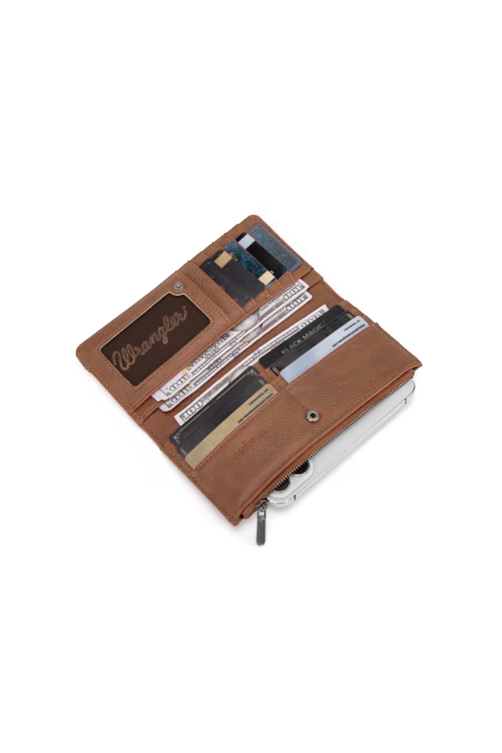 Wrangler - Embroidered Wallet - Camel