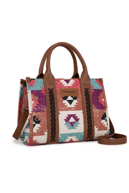 Wrangler - Zena Aztec Crossbody Bag - Coffee