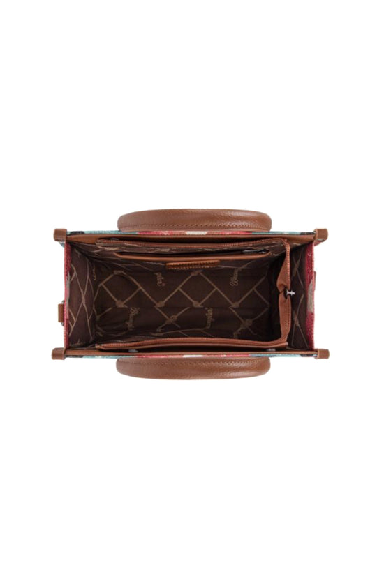 Wrangler - Zena Aztec Crossbody Bag - Coffee