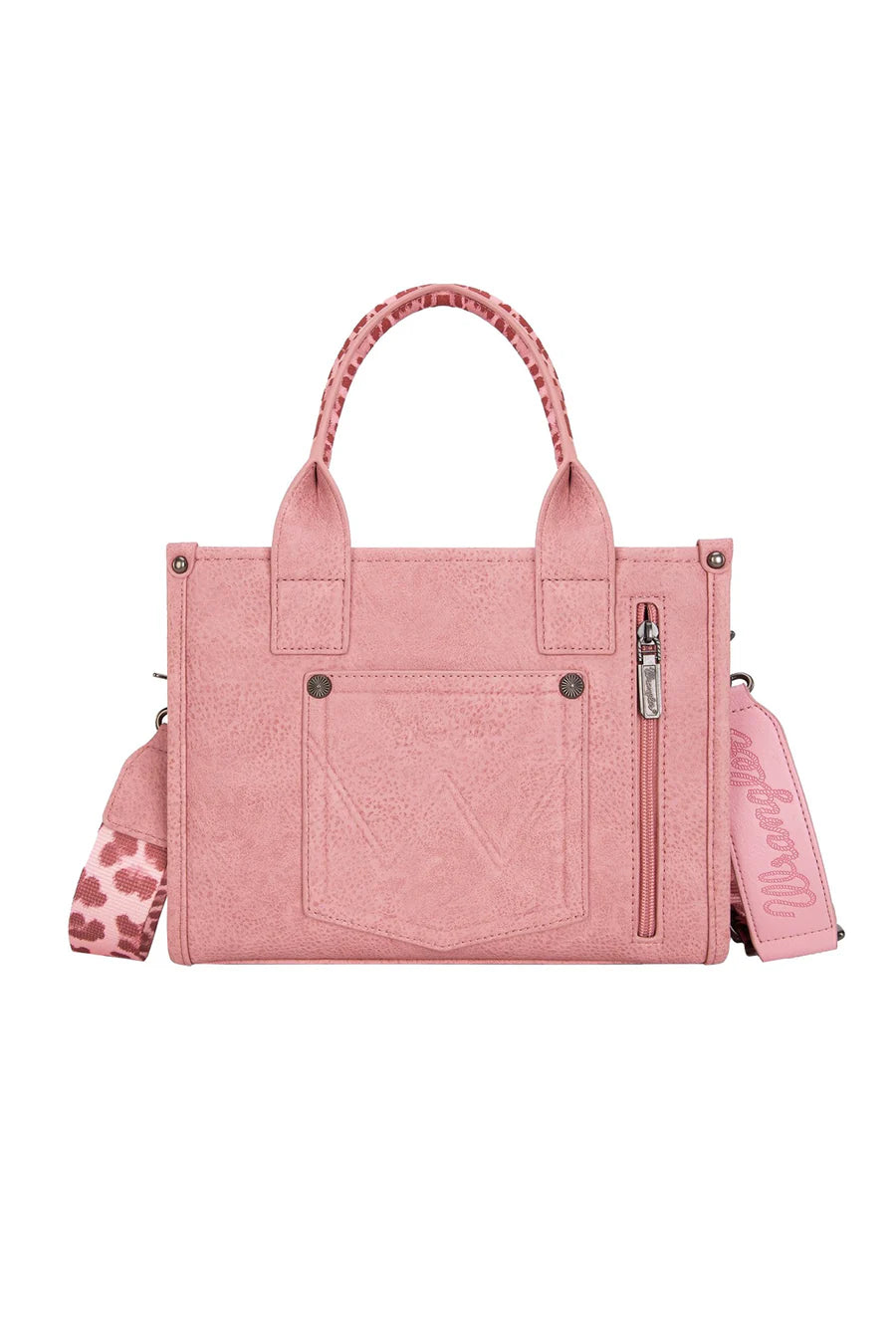Wrangler - Leopard Print Crossbody Bag - Pink