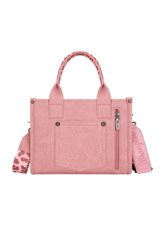 Wrangler - Leopard Print Crossbody Bag - Pink