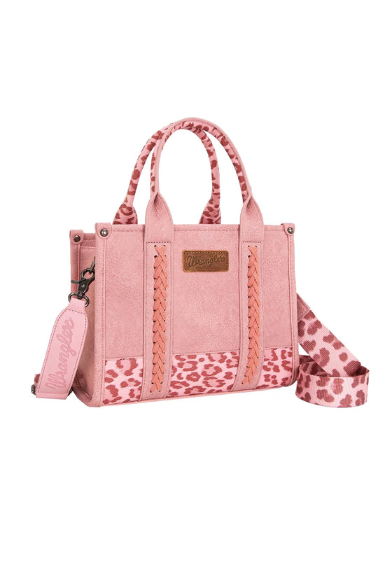 Wrangler - Leopard Print Crossbody Bag - Pink