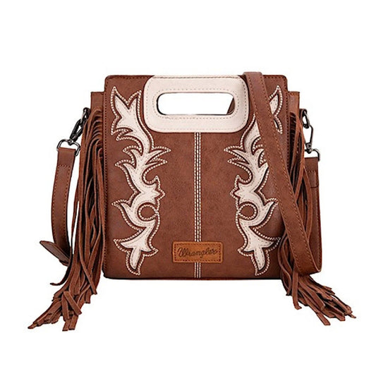 Wrangler - Dallas Fringe Bag-Coffee
