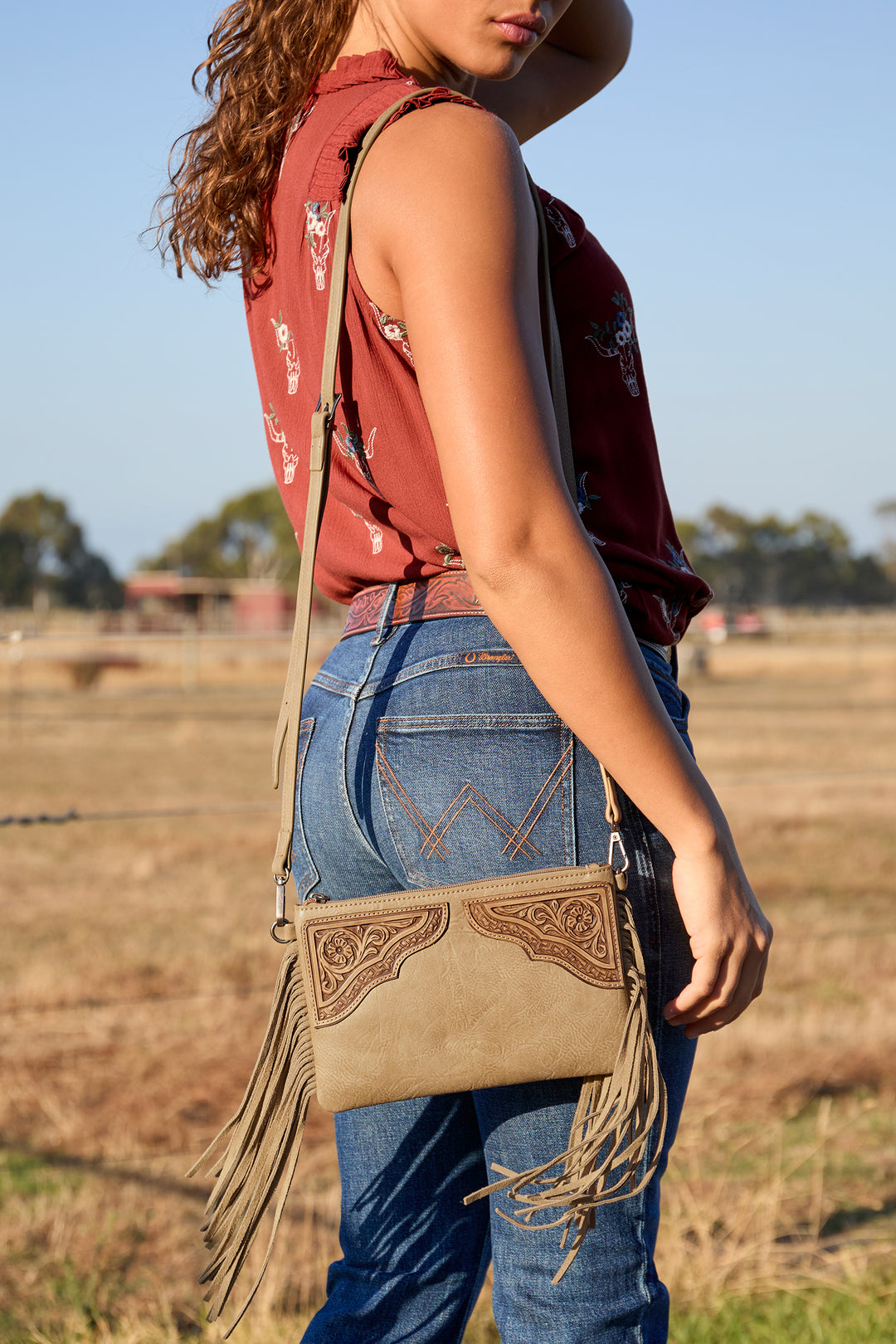 Wrangler - Womens Louella Light Tan Handbag