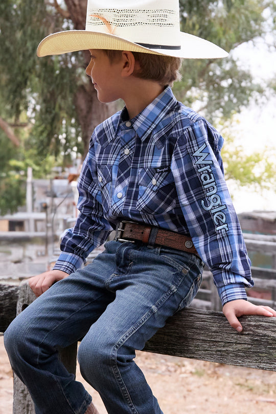 Pure Western - Kids Bobbie Tooled Belt