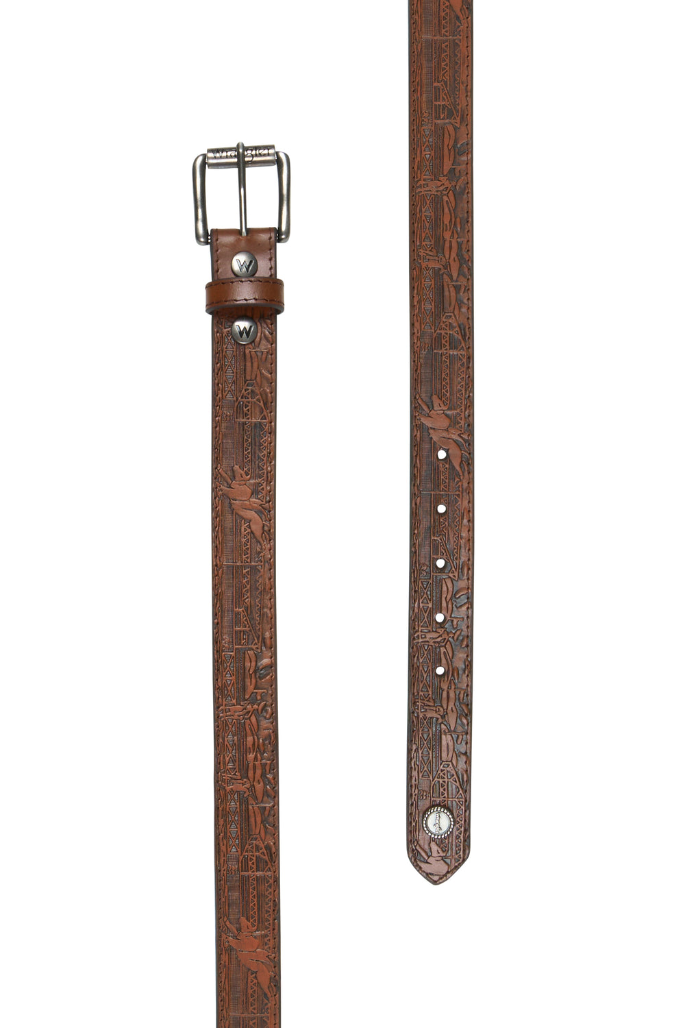 Pure Western - Kids Bobbie Tooled Belt