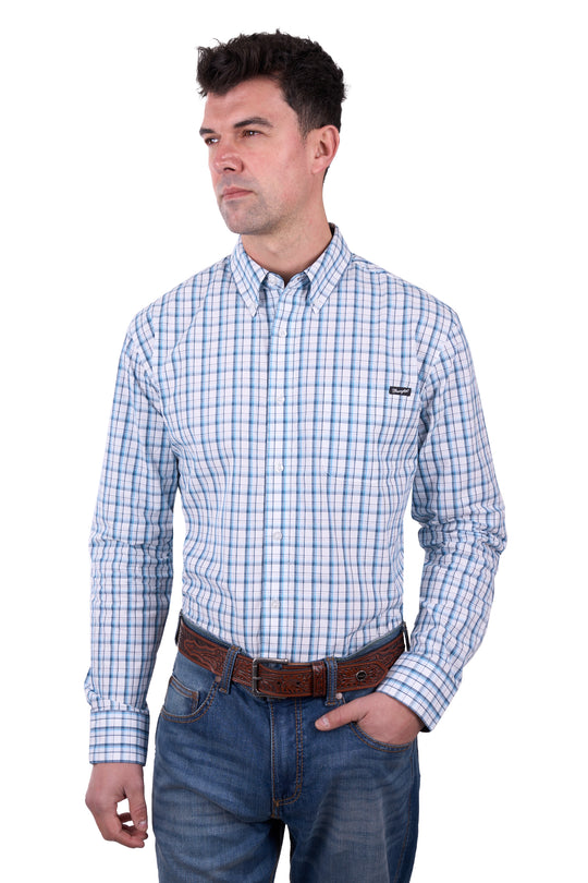 Wrangler - Mens Owen Check Arena Shirt