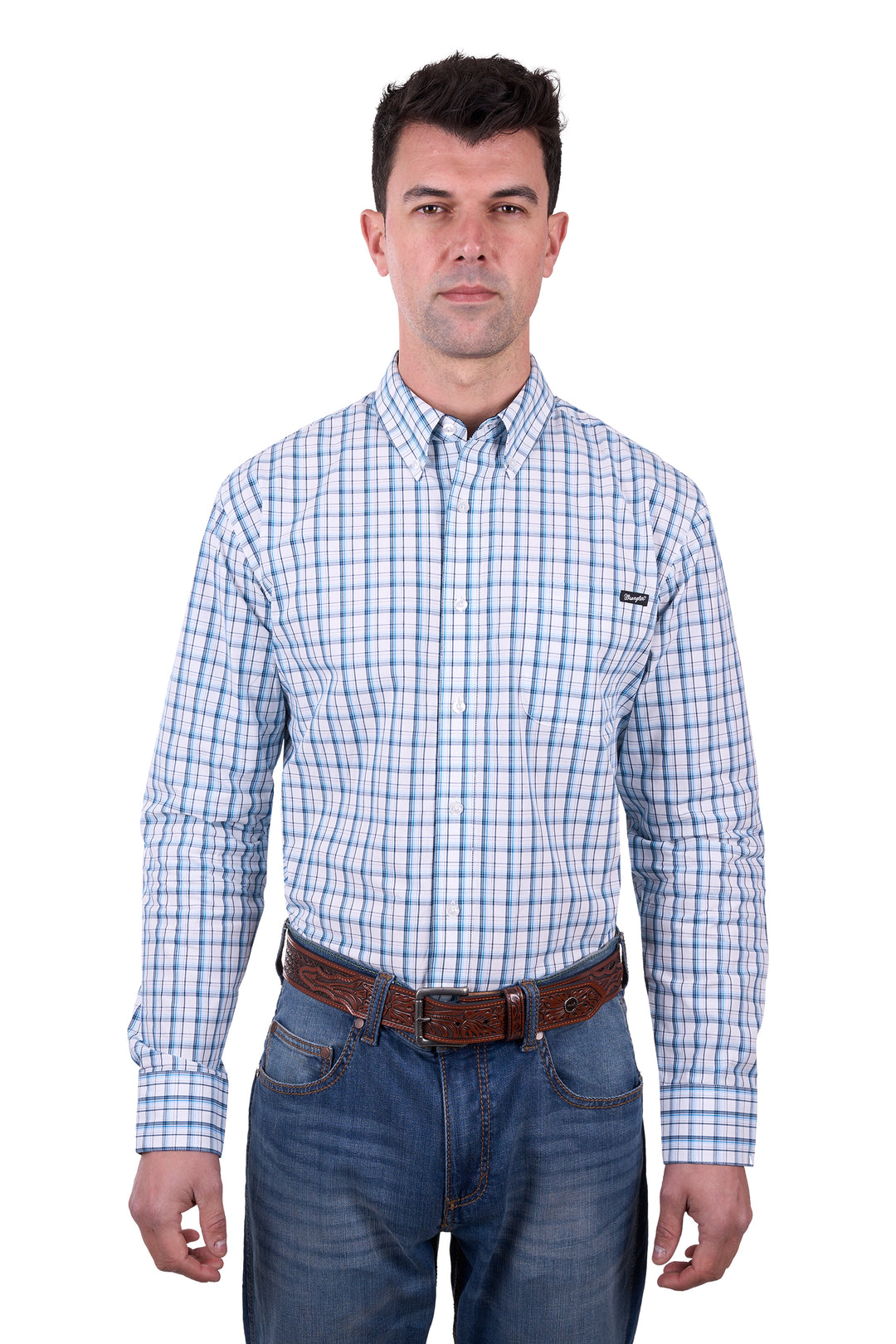 Wrangler - Mens Owen Check Arena Shirt