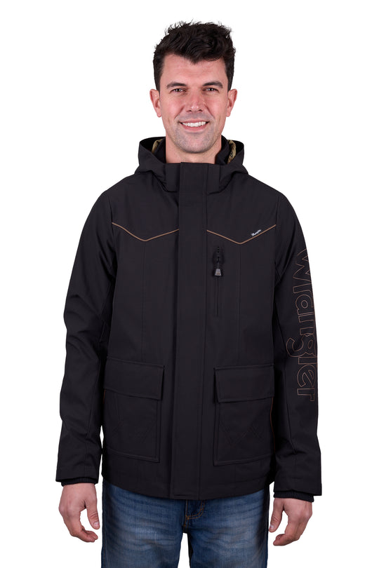 Wrangler - Mens Black Cade Logo Jacket