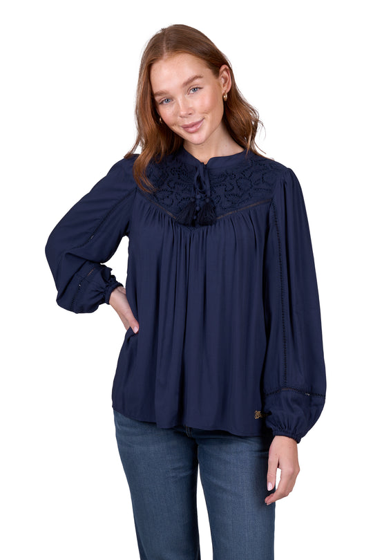 Wrangler - Womens Bridie Long Sleeve blouse