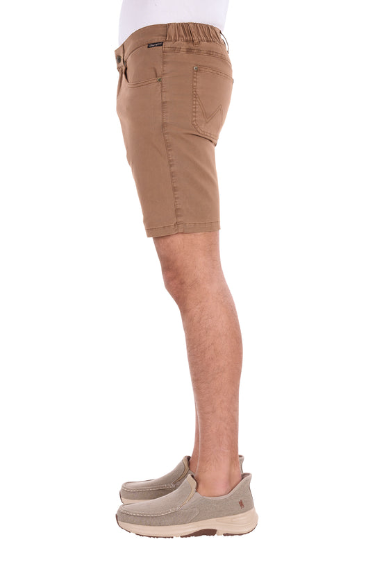 Wrangler - Mens Carey 5PKT Shorts Sand