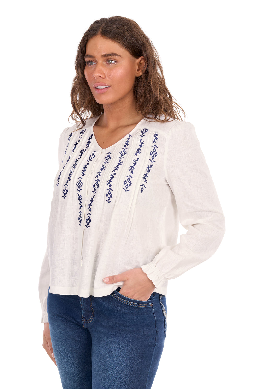 Wrangler - Womens Ava White Blouse