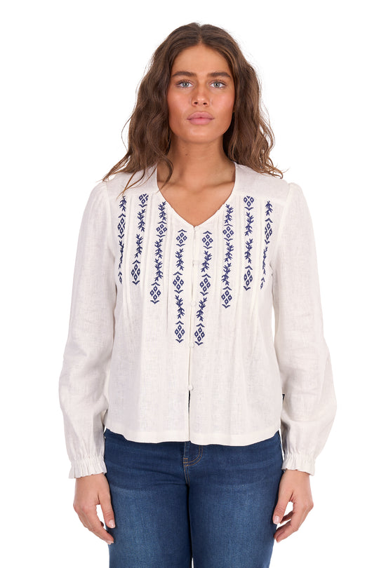 Wrangler - Womens Ava White Blouse