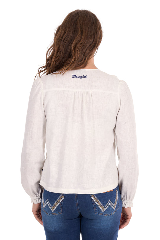 Wrangler - Womens Ava White Blouse
