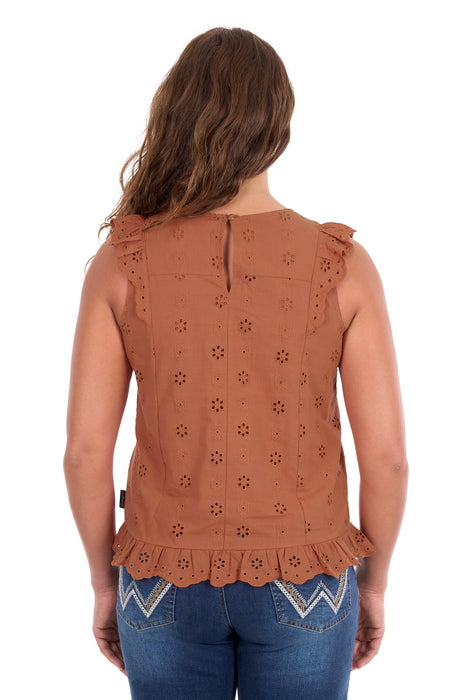Wrangler - Womens Copper Grace Blouse