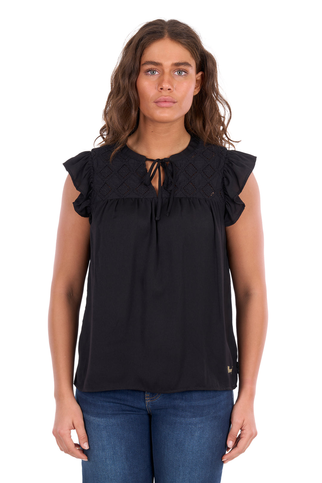 Wrangler - Womens Stella Black Blouse
