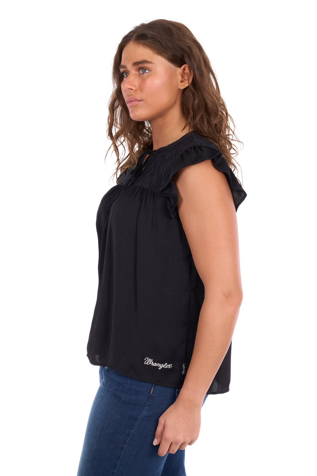 Wrangler - Womens Stella Black Blouse