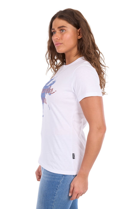 Wrangler - Womens White Gwen Tee