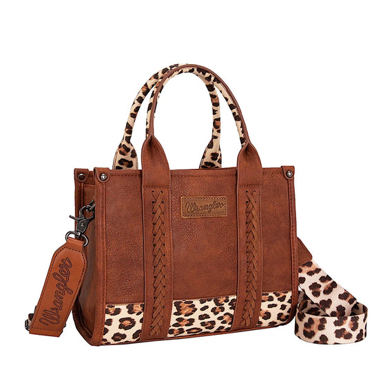 Wrangler - Leopard Print Crossbody Bag - Tan