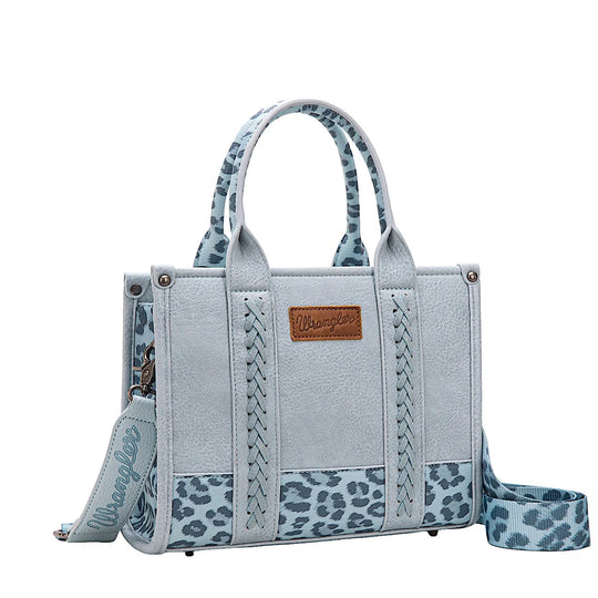 Wrangler - Leopard Print Crossbody Bag - Blue