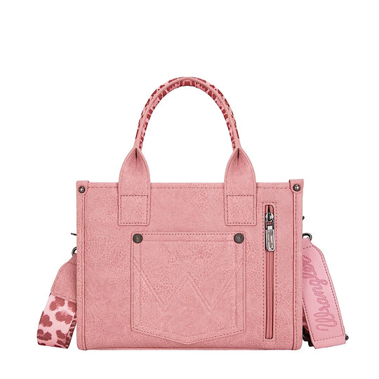 Wrangler - Leopard Print Crossbody Bag - Pink