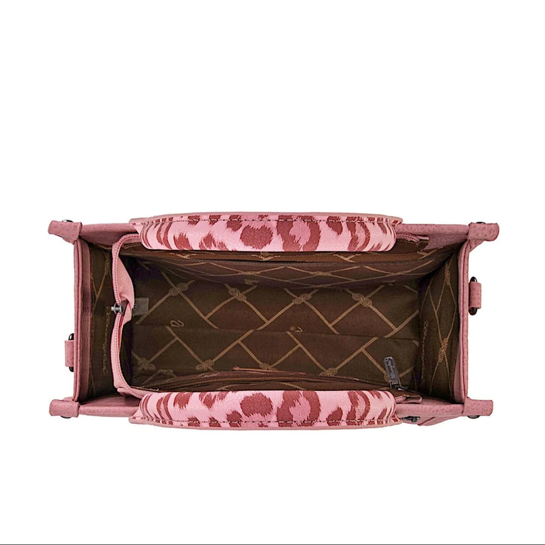 Wrangler - Leopard Print Crossbody Bag - Pink