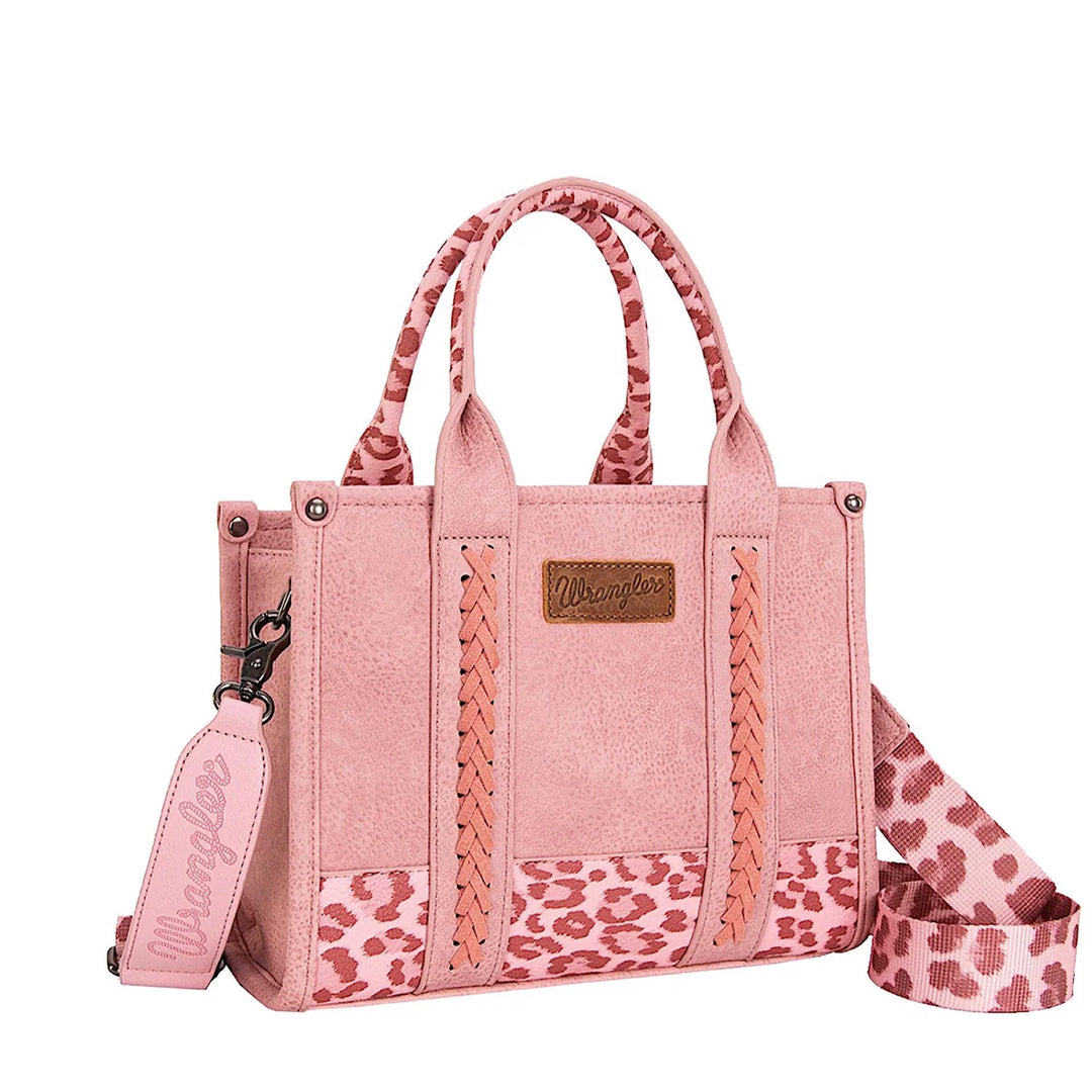 Wrangler - Leopard Print Crossbody Bag - Pink
