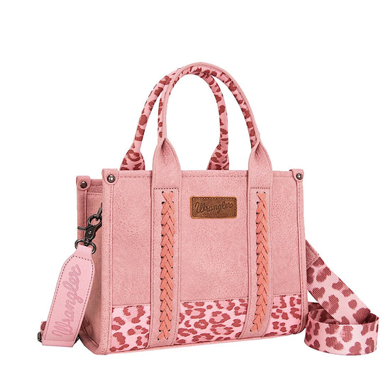 Wrangler - Leopard Print Crossbody Bag - Pink