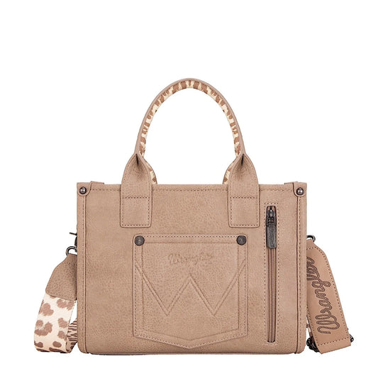 Wrangler - Leopard Print Crossbody Bag - Taupe