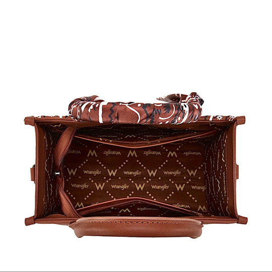 Wrangler - Paisley Crossbody Bag - Tan