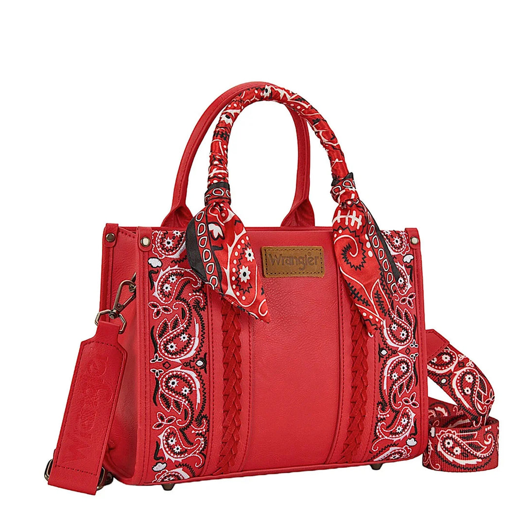 Wrangler - Paisley Crossbody Bag - Red