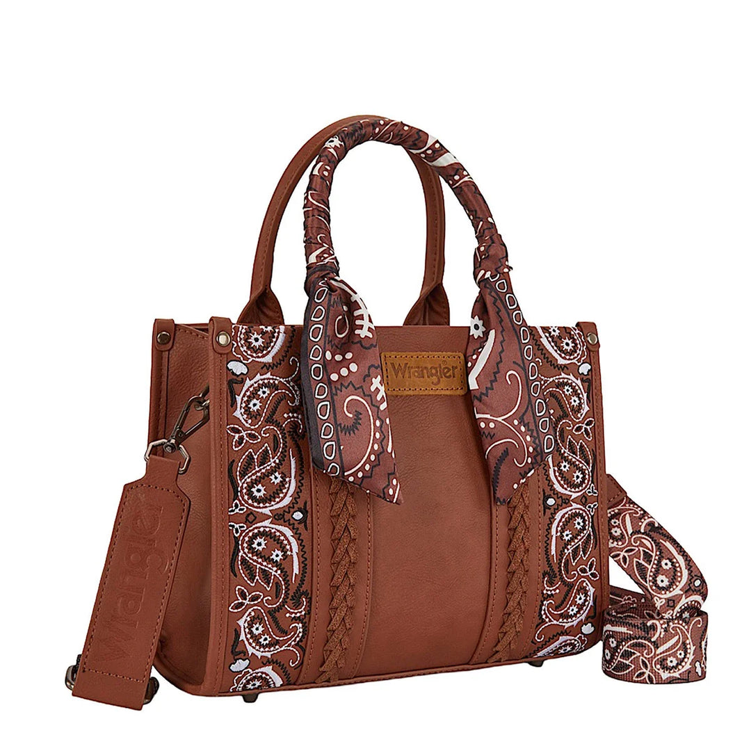 Wrangler - Paisley Crossbody Bag - Tan