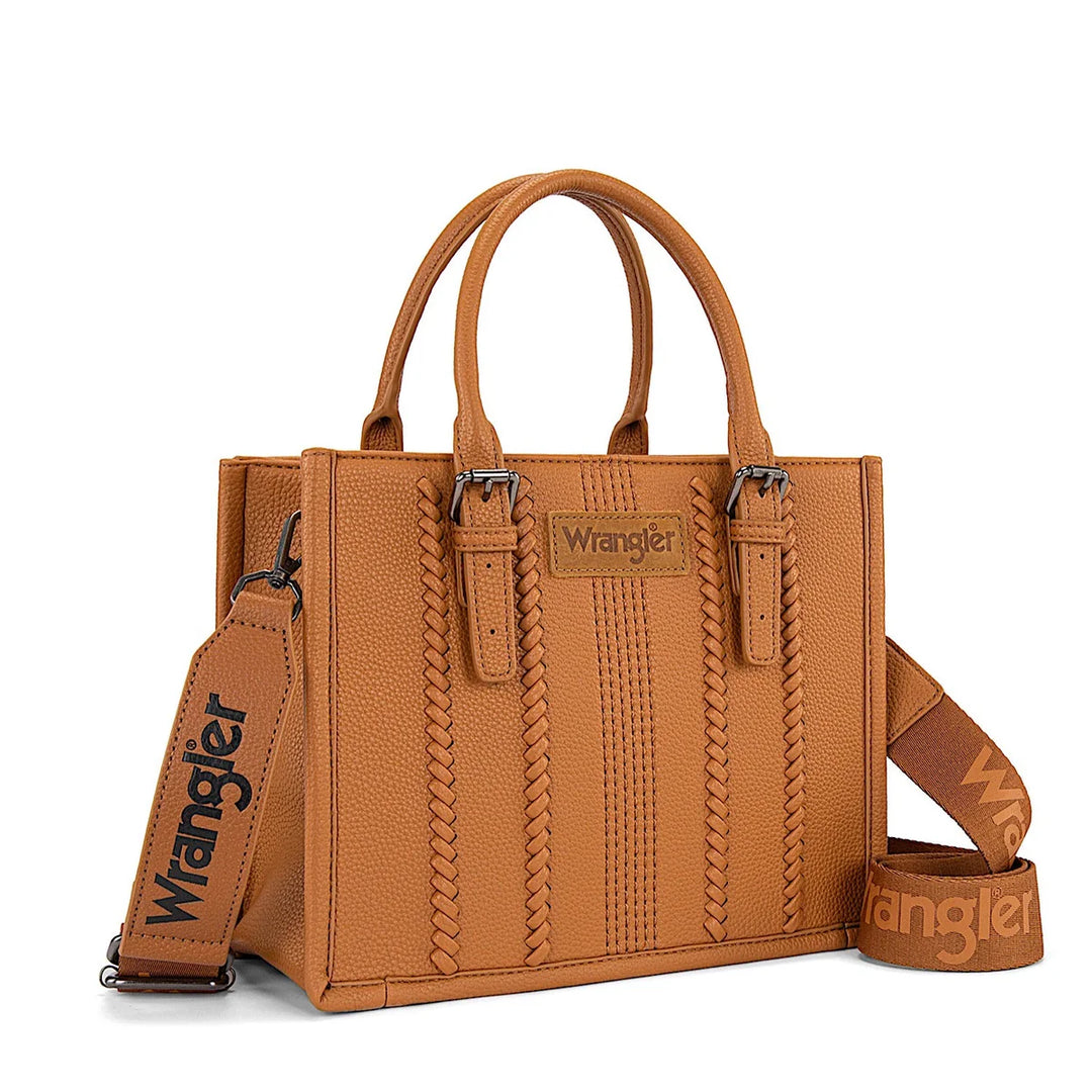 Wrangler -Boston Stitch Crossbody Bag - Tan