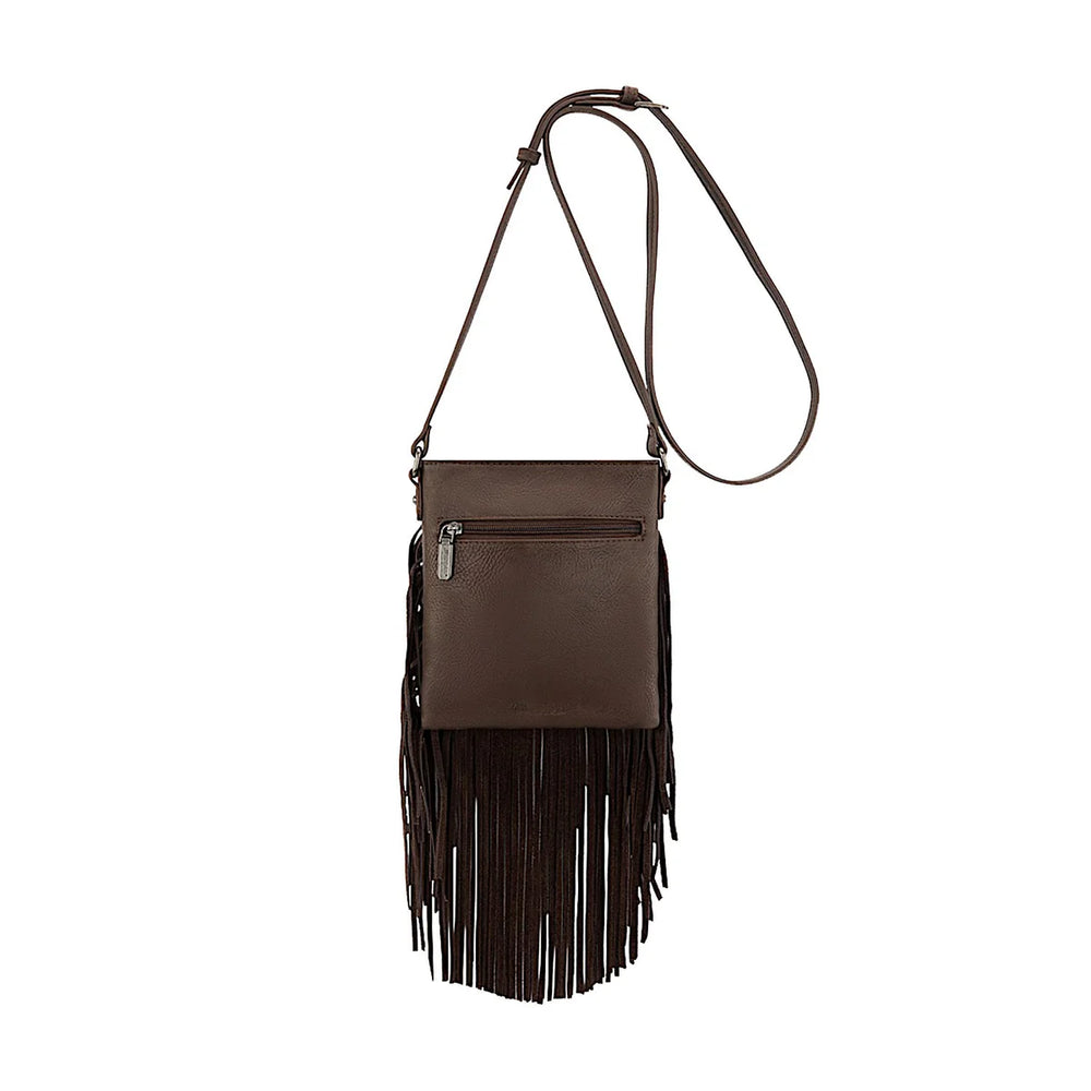 Wrangler - Denim Pocket Fringe Bag- Chocolate